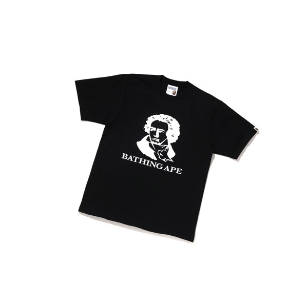 A BATHING APE Bape Bathing Ape Tee Rövid Sleeve Polo Férfi Fekete | UGH-841026
