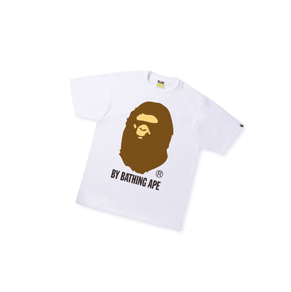 A BATHING APE Bape By Bathing Ape Tee Rövid Sleeve Polo Férfi Fehér | APX-091432