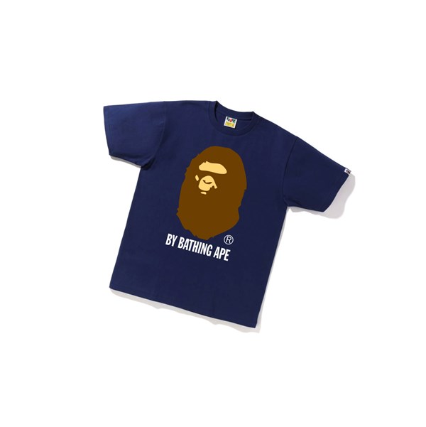A BATHING APE Bape By Bathing Ape Tee Rövid Sleeve Polo Férfi Sötétkék Kék | HQG-728501