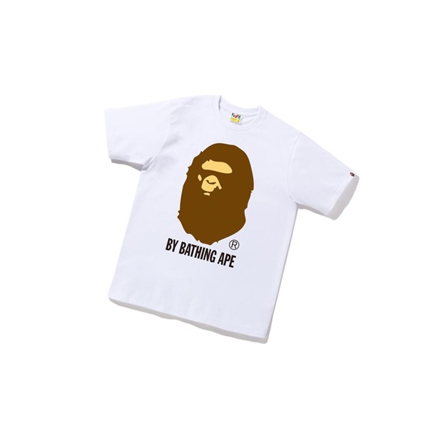 A BATHING APE Bape By Bathing Ape Tee Rövid Sleeve Polo Férfi Fehér | JAS-352487