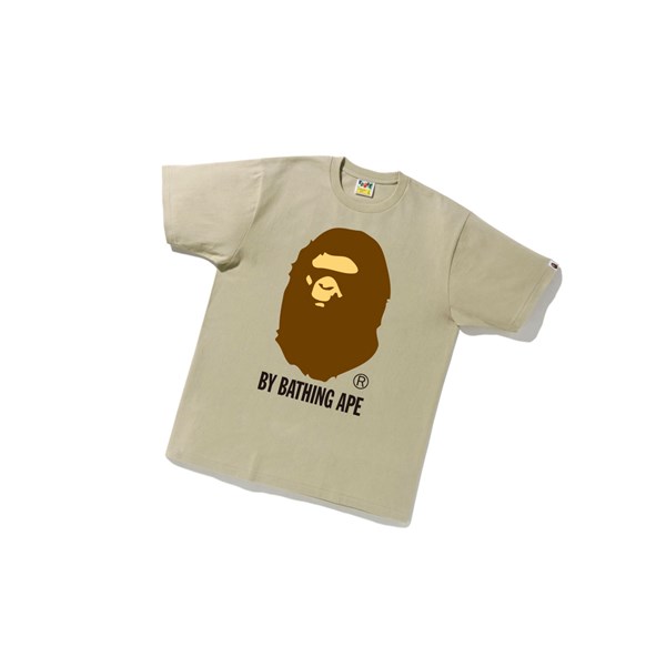 A BATHING APE Bape By Bathing Ape Tee Rövid Sleeve Polo Férfi Bézs | ZQA-913628