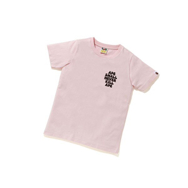 A BATHING APE Bape Classic Baby Milo Tee #2 Rövid Sleeve Polo Női Rózsaszín | DWF-109742