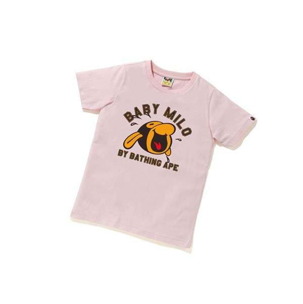 A BATHING APE Bape Classic Baby Milo Tee #1 Rövid Sleeve Polo Női Rózsaszín | QCJ-724530