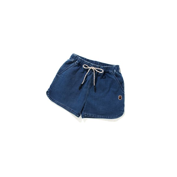 A BATHING APE Bape Denim Easy Rövidnadrág Női | FNI-495638