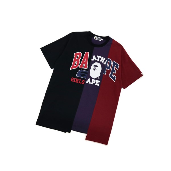 A BATHING APE Bape Docking Onepiece Tee Rövid Sleeve Polo Női Fekete | UNK-672135