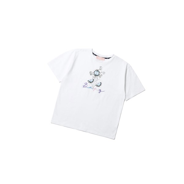 A BATHING APE Bape Floral Print Tee Rövid Sleeve Polo Női Fehér | CWY-032694