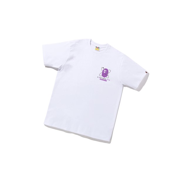 A BATHING APE Bape Galaxy Ufo Tee Rövid Sleeve Polo Férfi Fehér | AWV-230498