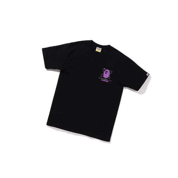 A BATHING APE Bape Galaxy Ufo Tee Rövid Sleeve Polo Férfi Fekete | GWI-754380