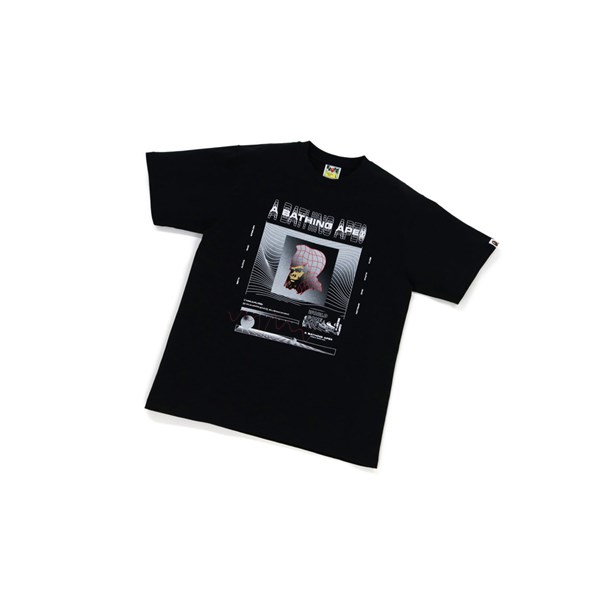 A BATHING APE Bape General Tee Rövid Sleeve Polo Férfi Fekete | SIE-154026