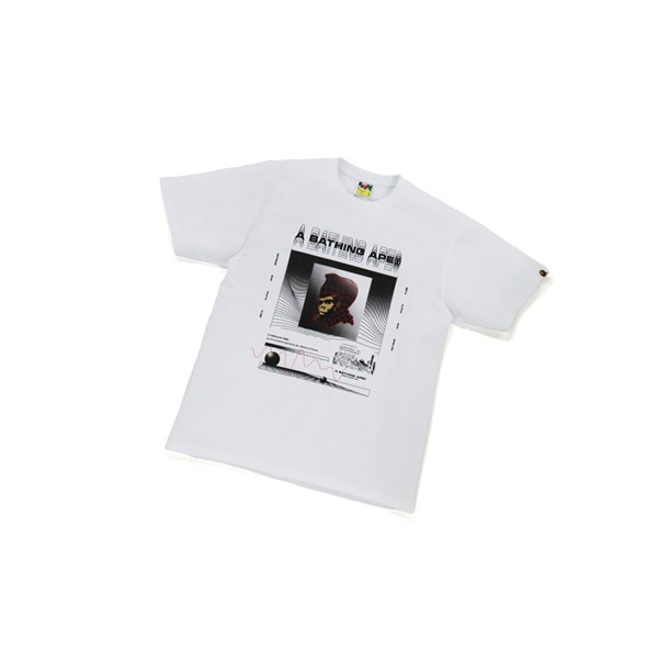 A BATHING APE Bape General Tee Rövid Sleeve Polo Férfi Fehér | WPB-296357