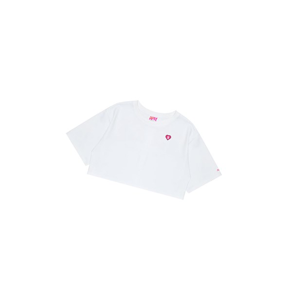 A BATHING APE Bape Graphic Loose Tee Rövid Sleeve Polo Női Fehér | MKE-428053