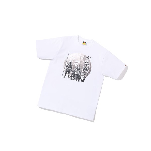 A BATHING APE Bape Kabuto Tee Rövid Sleeve Polo Férfi Fehér | VWC-269715