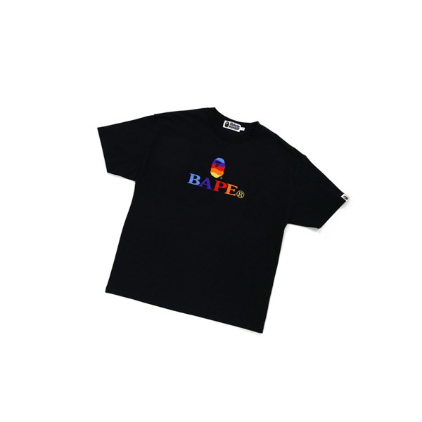 A BATHING APE Bape Logo Embroidery Tee Rövid Sleeve Polo Női Fekete | NVM-281964