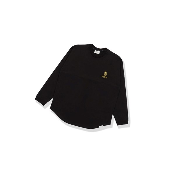 A BATHING APE Bape Logo Print Long Sleeve Tee Long Sleeve Polo Férfi Fekete | DXQ-590317
