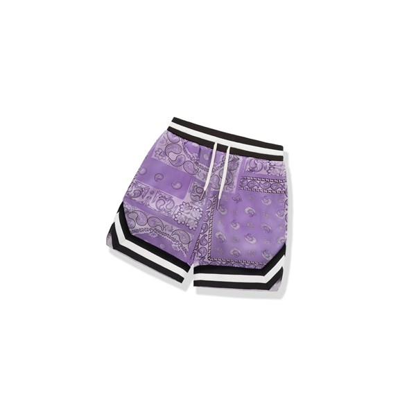 A BATHING APE Bape Paisley Print Rövidnadrág Férfi Lila | MWJ-214789