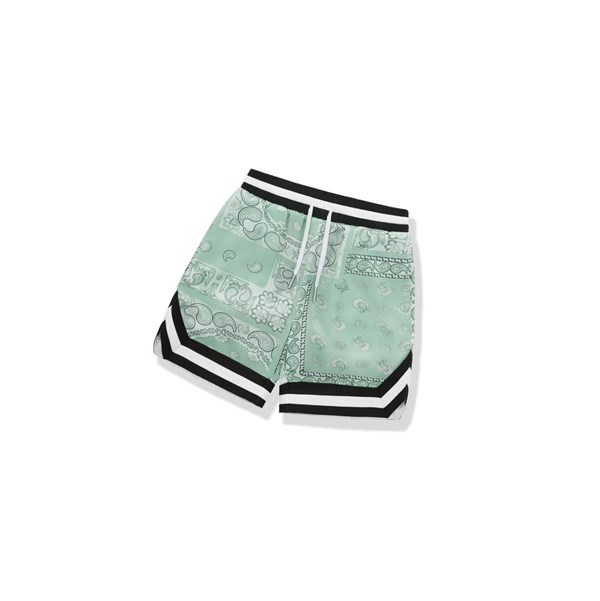 A BATHING APE Bape Paisley Print Rövidnadrág Férfi Világos Zöld | YVO-147986