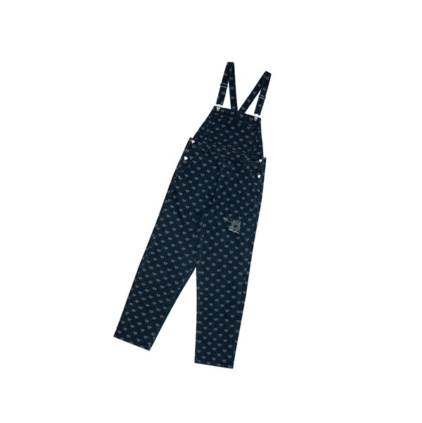 A BATHING APE Bape Patterned Denim Dungaree Jumpsuits Jumpsuits Női Denim | HBJ-415039