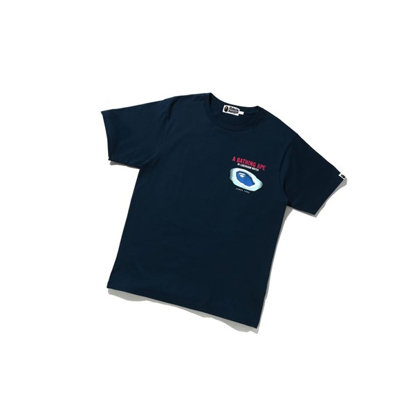 A BATHING APE Bape Resort Pool Tee Rövid Sleeve Polo Férfi Sötétkék Kék | PWS-197258