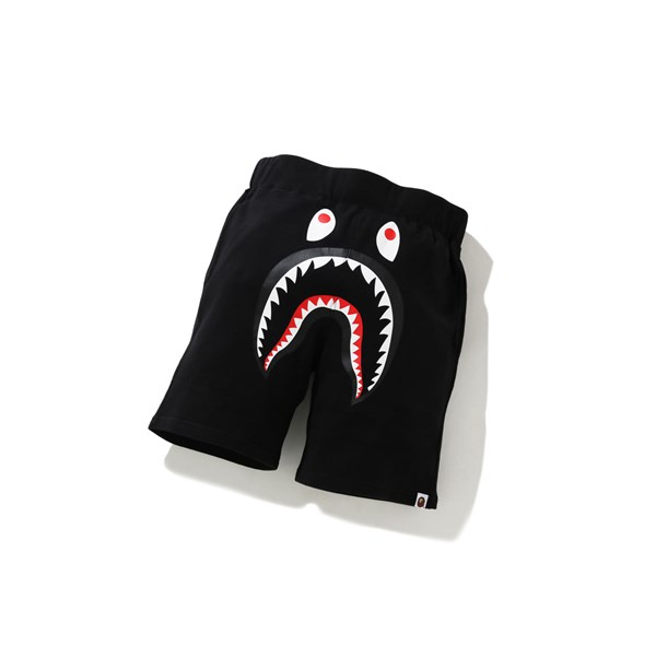 A BATHING APE Bape Shark Sweat Rövidnadrág Férfi Fekete | HZP-351082