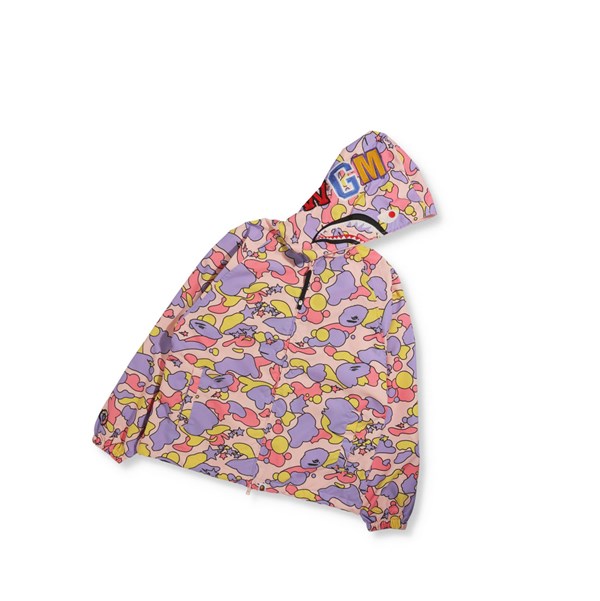 A BATHING APE Bape Sta Camo Oversized Full Zip Kabát Női Rózsaszín | DTV-946231