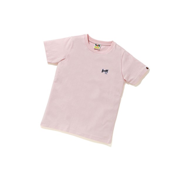 A BATHING APE Bape Sta Logo One Point Tee Rövid Sleeve Polo Női Rózsaszín | GZS-608412