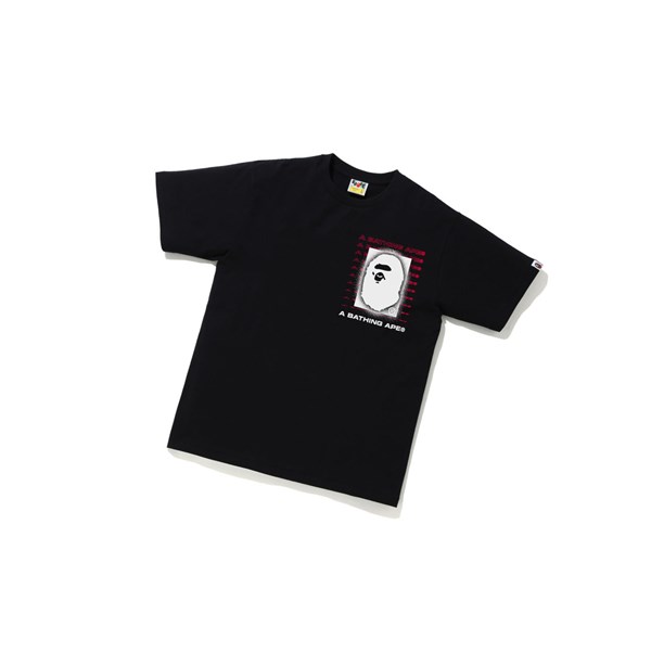 A BATHING APE Bape Time To Sleep Tee Rövid Sleeve Polo Férfi Fekete | IOD-183796