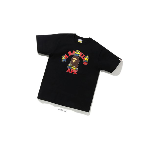A BATHING APE Bape X Minions Tee01 Rövid Sleeve Polo Férfi Fekete | KAQ-429810