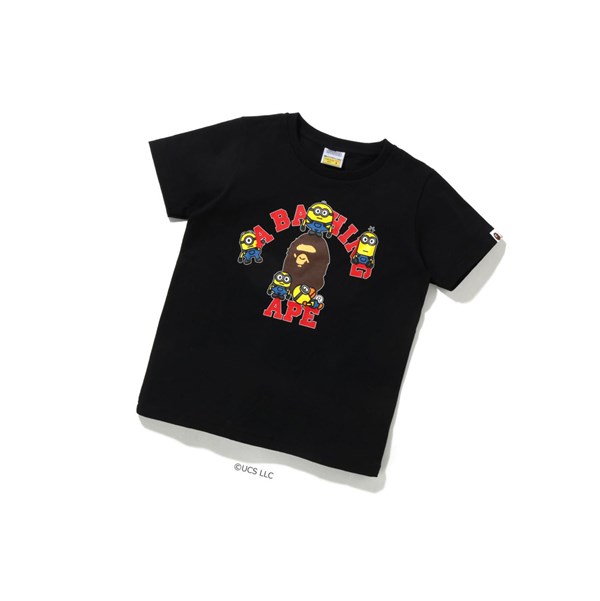 A BATHING APE Bape X Minions Tee01 Rövid Sleeve Polo Női Fekete | RGC-832567