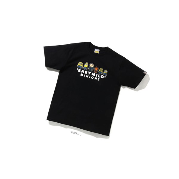 A BATHING APE Bape X Minions Tee05 Rövid Sleeve Polo Férfi Fekete | DSN-184370