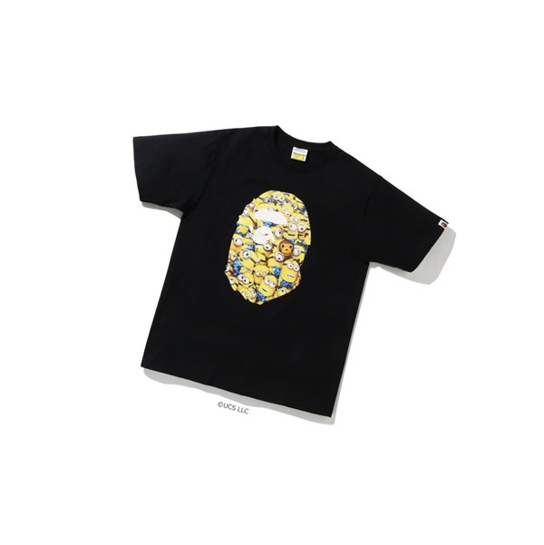A BATHING APE Bape X Minions Tee09 Rövid Sleeve Polo Férfi Fekete | JQU-145897