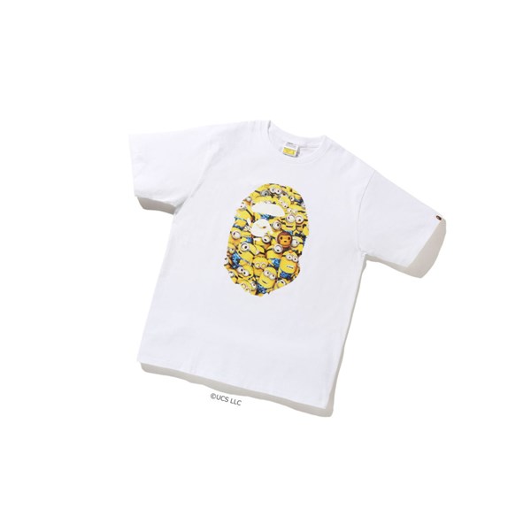 A BATHING APE Bape X Minions Tee09 Rövid Sleeve Polo Férfi Fehér | WOL-285714