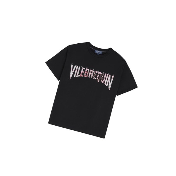 A BATHING APE Bape X Vilebrequin Tape Tee Rövid Sleeve Polo Férfi Fekete | GSR-693042